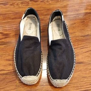 Soludos black platform espadrilles